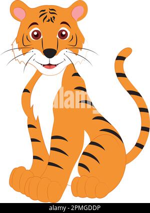 Cartoon-Vektor-Tiger Stock Vektor