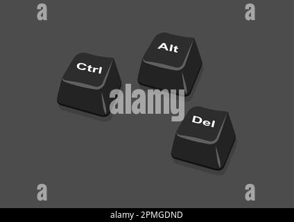 Computer-Tastaturtasten Clipart Vector (Clipart-Vektor) Stock Vektor