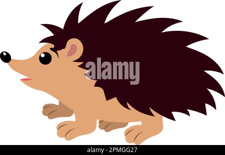 Igel isoliert auf weißem Hintergrund. Igel-Clipart Stock Vektor