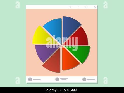 Infografik UI Design Template Vector Illustration Stock Vektor