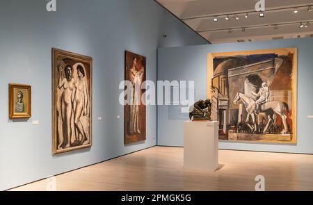 Rovereto, Trento - Innere des MART - Museum für moderne und zeitgenössische Kunst von Trento und Rovereto, Trentino Alto Adige, italien - Giotto und die Twenti Stockfoto