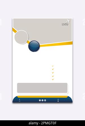 Design der Vorlage für Reiseflugblätter Stock Vektor