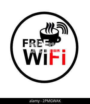 Kostenloses drahtloses Internet (Wi-Fi) Stock Vektor