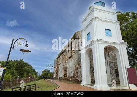 St. Pauls Kirche in Malakka, Malaysia. St. Pauls Kirche wurde 1521 erbaut Stockfoto