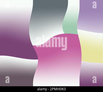 Diese Abbildung zeigt ein farbenfrohes geometrisches Design. Stockfoto