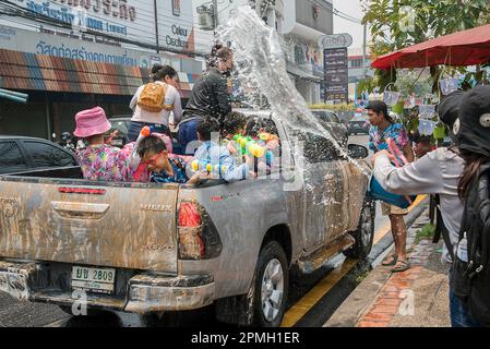 Songkran Water Festival Chiang Mai, Thailand Stockfoto