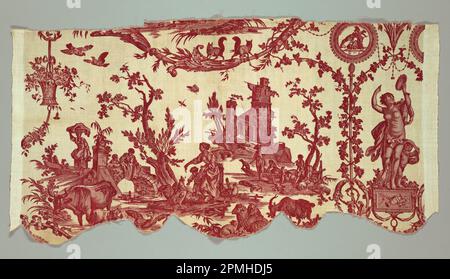 Textil (Frankreich); entworfen von Jean-Baptiste Marie Huet (Französisch, 1745-1811); Baumwolle Stockfoto