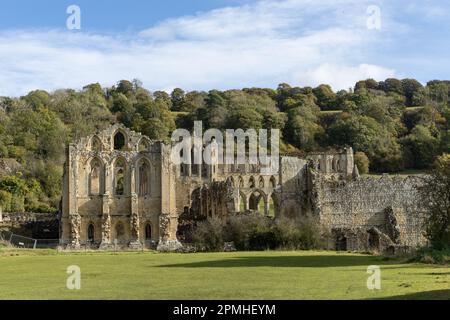 Blick auf die Rievaulx Abbey am 17. Oktober 2022 in Rievaulx, North York Moors National Park, in England. Kredit: SMP News Stockfoto