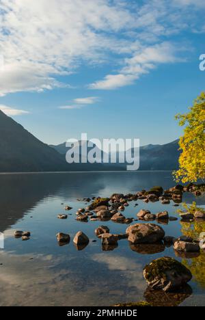 Morgenlicht, Ullswater, Lake District National Park, UNESCO-Weltkulturerbe, Cumbria, England, Großbritannien, Europa Stockfoto