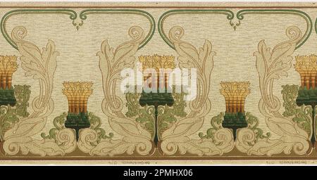 Frieze (USA); hergestellt von York Card & Paper Co.; maschinenbedrucktes Papier; 234 x 49,5 cm (92 1/8 x 19 1/2 Zoll) Stockfoto