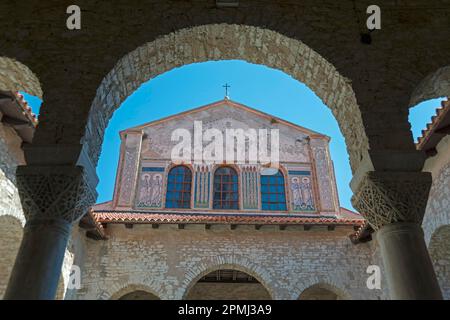 Euphrasius-Basilika, Porec, Istrien, Kroatien Stockfoto