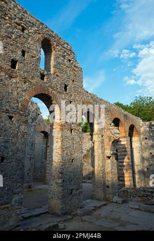 Basilika, Nationalpark, Ruine City, Butrint, Saranda, Albanien Stockfoto