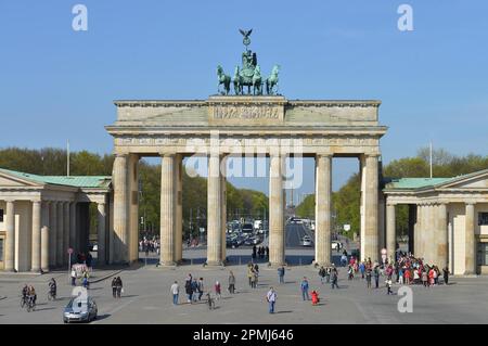 Brandenburger Tor, Pariser Platz, Mitte, Berlin, Deutschland Stockfoto