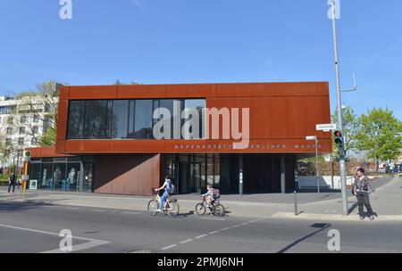 Besucherzentrum, Gedenkstätte Berliner Mauer, Bernauer Straße, Mitte, Berlin, Deutschland Stockfoto