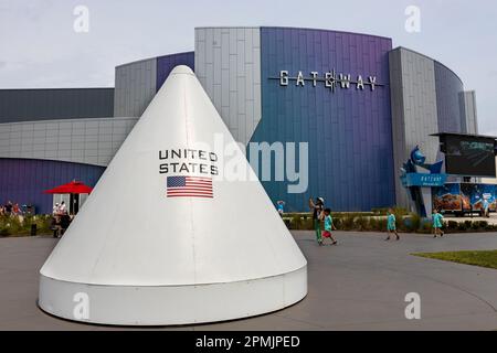 Das Kennedy Space Centre, die Heimat der NASA in Florida, USA Stockfoto