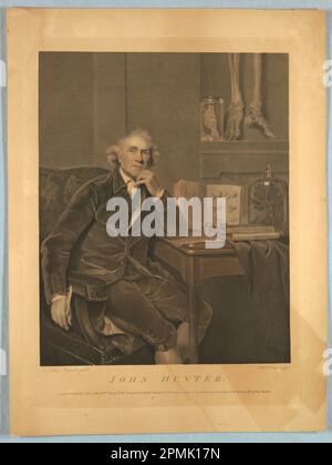 Print, Porträt von John Hunter; nach Sir Joshua Reynolds; Bequest von George Campbell Cooper; 1896-3-360 Stockfoto