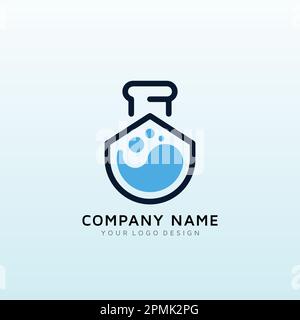 Creative Labs House Logo-Design Stock Vektor