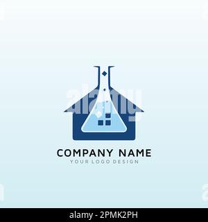 Creative Labs House Logo-Design Stock Vektor