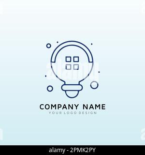 Creative Labs House Logo-Design Stock Vektor