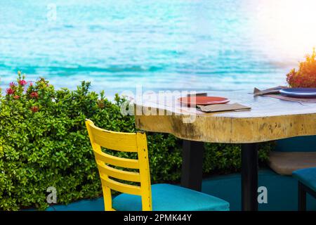 Mexiko, Acapulco Zocalo, das Küstenrestaurant der Altstadt, das auf Touristen wartet. Stockfoto