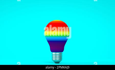 regenbogenlampe Stockfoto