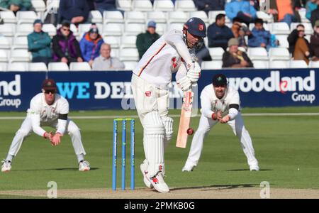 Essex's Sir Alastair Cook bei der LV= COUNTY CHAMPIONSHIP - DIVISION ONE Day One of 4 Match zwischen Essex CCC und Lancashire CCC bei The Cloud Count Stockfoto