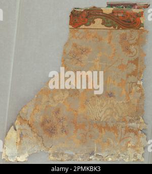 Seitenwand – Fragment (USA oder England); maschinenbedruckt, beflockt Stockfoto