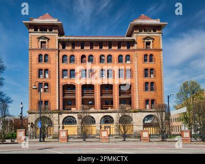 Das Waldo Hotel wurde in Clarksburg WV USA 2023 aufgegeben Stockfoto