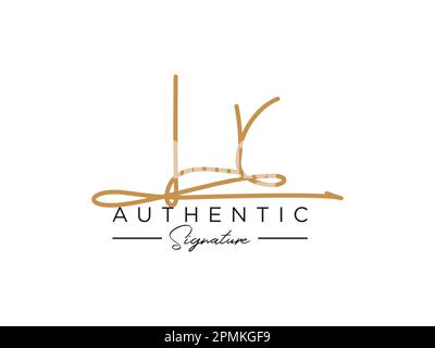 Vektor für LR-Logo-Vorlage. Stock Vektor