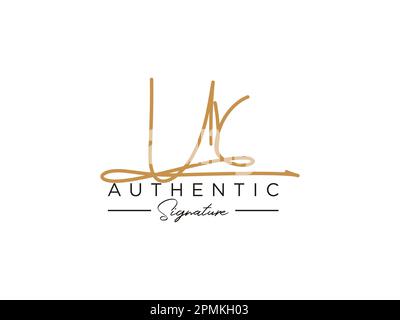 Vektor für die UR-Signature-Logo-Vorlage. Stock Vektor