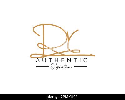 RR Signature-Logo-Vorlage Vektor. Stock Vektor