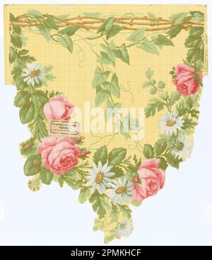 Frieze (USA); hergestellt von Gledhill Wall Paper Co.; maschinenbedrucktes Papier; 56 x 47 cm (22 1/16 x 18 1/2 Zoll) Stockfoto