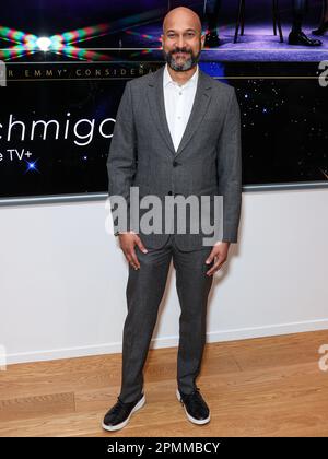 North Hollywood, Usa. 13. April, 2023. Amerikanischer Schauspieler, Komiker, Drehbuchautor und Produzent Keegan-Michael Key erscheint im Apple TV „Schmigadoon!“ Season 2 Emmy FYC (zu Ihrer Entgegennahme) Veranstaltung im TV Academy Saban Media Center am 13. April 2023 in North Hollywood, Los Angeles, Kalifornien, USA. (Foto: Xavier Collin/Image Press Agency) Kredit: Image Press Agency/Alamy Live News Stockfoto