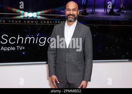 North Hollywood, Usa. 13. April, 2023. Amerikanischer Schauspieler, Komiker, Drehbuchautor und Produzent Keegan-Michael Key erscheint im Apple TV „Schmigadoon!“ Season 2 Emmy FYC (zu Ihrer Entgegennahme) Veranstaltung im TV Academy Saban Media Center am 13. April 2023 in North Hollywood, Los Angeles, Kalifornien, USA. (Foto: Xavier Collin/Image Press Agency) Kredit: Image Press Agency/Alamy Live News Stockfoto