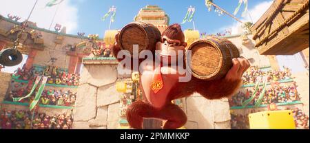 SUPER MARIO BROS: DER FILM (2023), REGIE AARON HORVATH UND MICHAEL JELENIC. Kredit: Beleuchtungsunterhaltung / Nintendo / Universal Pictures / Album Stockfoto