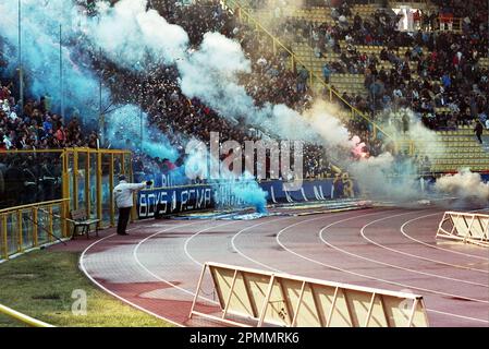 Italien Ultras Staffel 1990-91 Serie A - auf dem Foto - bologna-inter Stockfoto