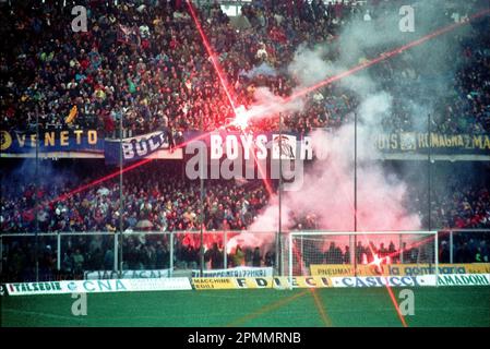 Italien Ultras Staffel 1990-91 Serie A - auf dem Foto - cesena-inter Stockfoto