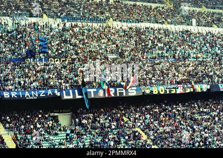 Italien Ultras Staffel 1990-91 Serie A - auf dem Foto - Inter-cesena Stockfoto