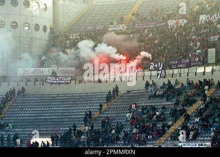 Italien Ultras Staffel 1990-91 Serie A - auf dem Foto - Inter-Fiorentina Stockfoto