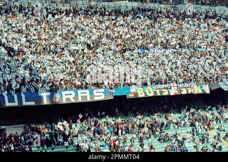 Italien Ultras Staffel 1990-91 Serie A - auf dem Foto - Inter-juventus Stockfoto