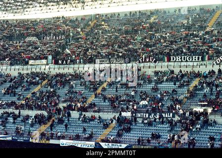 Italien Ultras Staffel 1990-91 Serie A - auf dem Foto - Inter-juventus Stockfoto