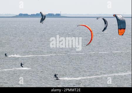 Kitesurfer, Föhr-Feer, Deutschland Stockfoto