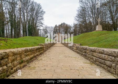 Grench-Kriegsdenkmal in Douaumont-Vaux bei Verdun in Frankreich Stockfoto