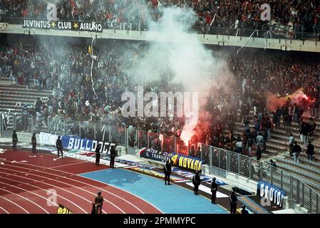 Italien Ultras Staffel 1990-91 Serie A - auf dem Foto - juventus-inter Stockfoto
