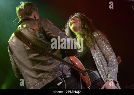 Sari Schorr auf der 1865 in Southampton, April 2023 Stockfoto