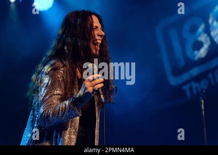 Sari Schorr auf der 1865 in Southampton, April 2023 Stockfoto