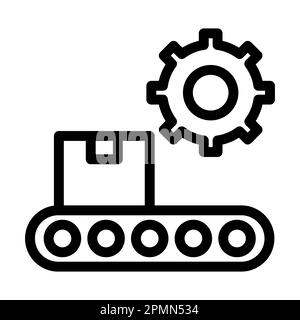 Production Vector Thick Line Symbol Für Den Persönlichen Und Kommerziellen Gebrauch. Stockfoto