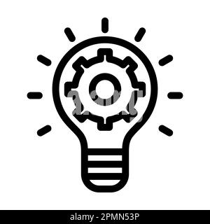 Innovation Vector Thick Line Symbol Für Den Persönlichen Und Kommerziellen Gebrauch. Stockfoto