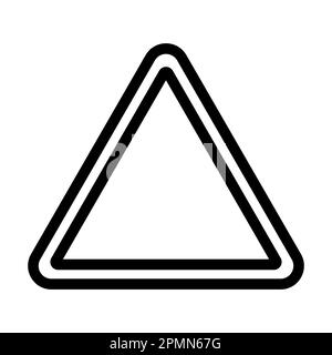 Symbol Für Dreiecksvektor Mit Dicken Linien Für Den Persönlichen Und Gewerblichen Gebrauch. Stockfoto