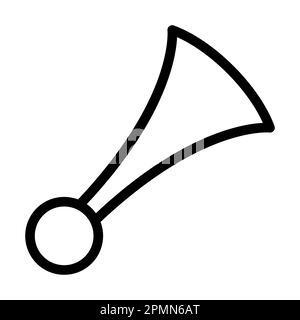 Symbol Für Hornvektor Mit Dicken Linien Für Den Privaten Und Kommerziellen Gebrauch. Stockfoto